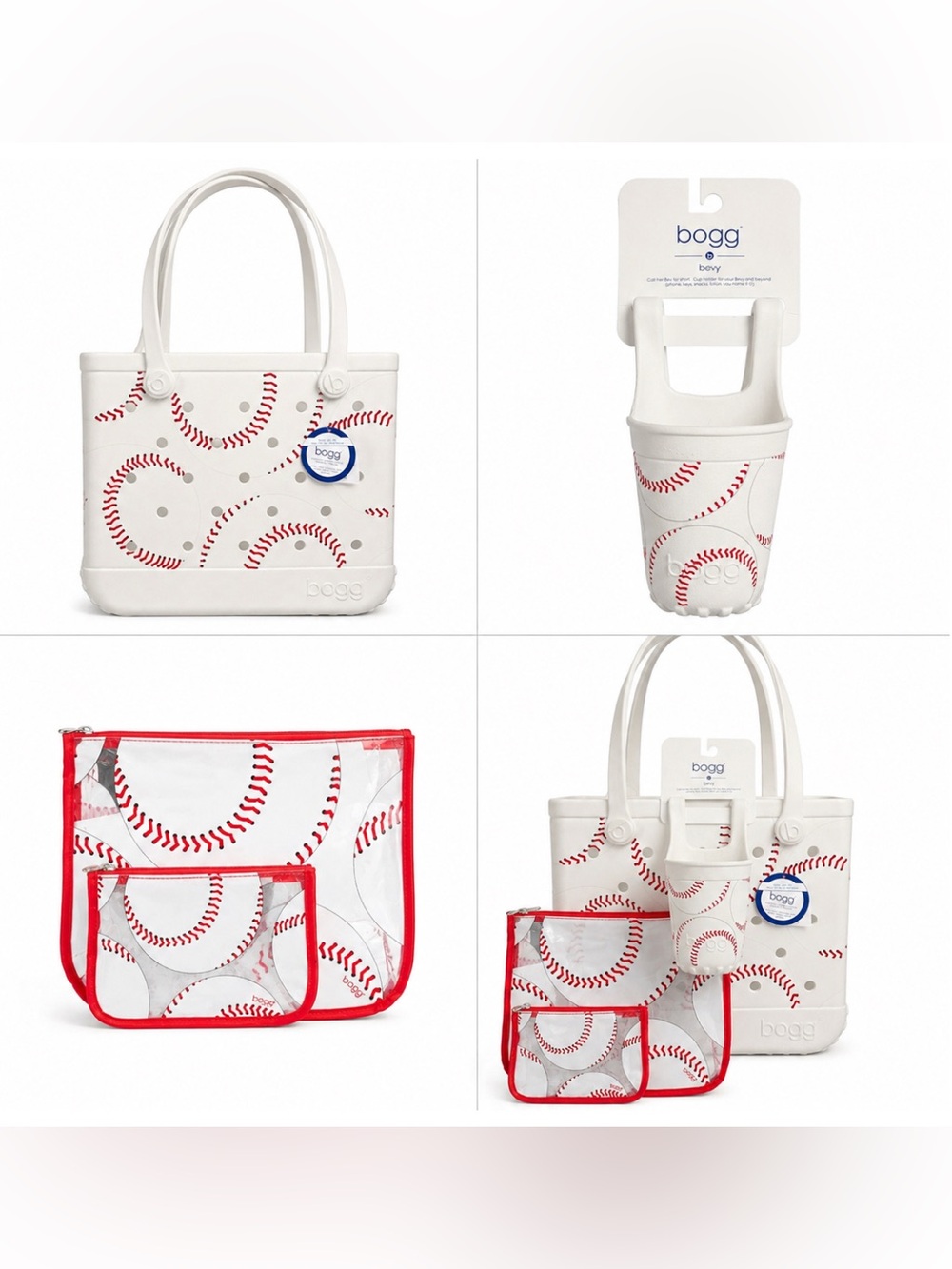 ⚾️NWT BaBy Bogg Bag Baseball Bundle w/ Original Bogg Inserts & Bevy Cup Holder